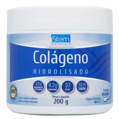 Colágeno Hidrolisado Em Pó Stem 200g