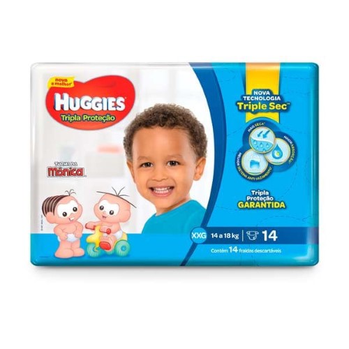 Fralda Huggies Tripla Jumbinho Xxg C/14 - Huggies