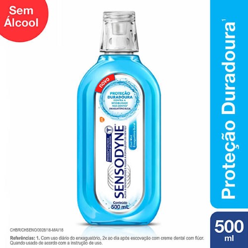 Sensodyne Coolmint Enxaguatório Bucal para Dentes Sensíveis com 500ml