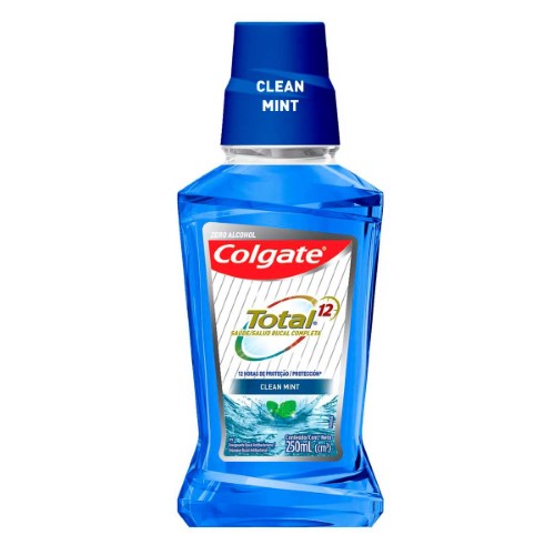 Enxaguante Antisséptico Bucal Colgate Total 12 Clean Mint com 250ml