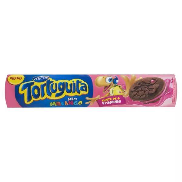 Biscoito Arcor Tortuguita Sabor Morango com 120g