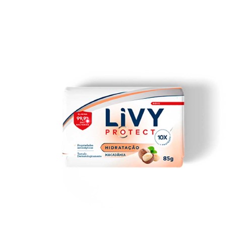 Sabonete em Barra Livy Protect Antibac Macadâmia com 85g