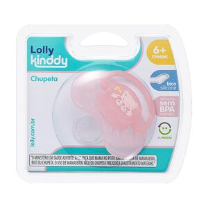 Chupeta Lolly Kinddy Oceano 6+ Meses Tamanho 2 Rosa