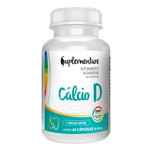 Cálcio D 600mg Suplementare 60 cápsulas