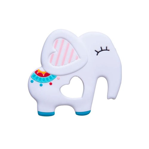 Mordedor de Silicone Elefante Branco Giro Baby