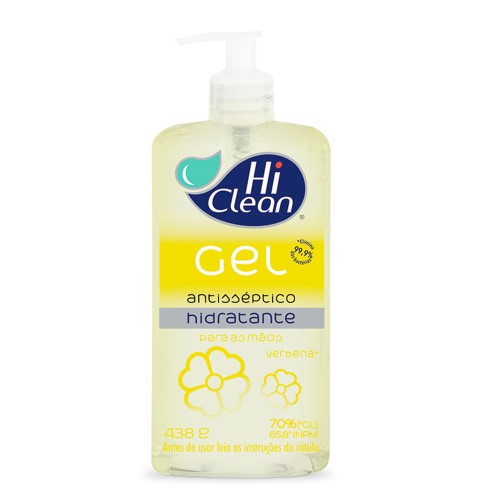 Gel Antisséptico Hi Clean Extrato De Verbena 500ml