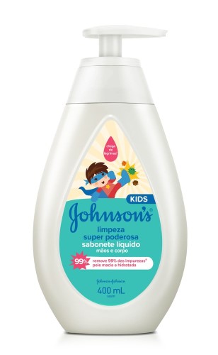 Sabonete Liquido Johnsons Baby Limpeza Super Poderosa 400ml