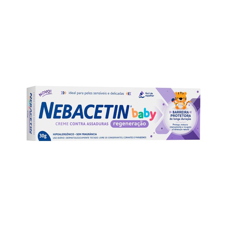 Creme Contra Assaduras Regeneração Nebacetin Baby 30g