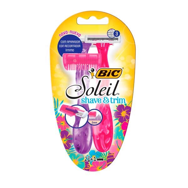 Aparelho Depilatório Bic Soleil Shavetrim Com 2