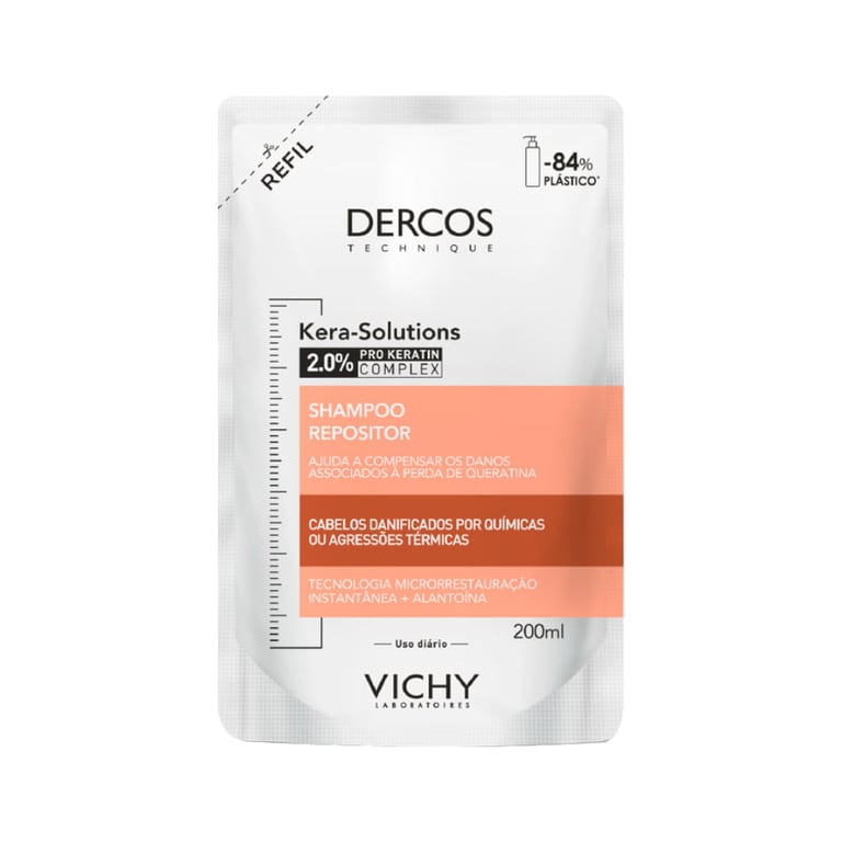 Shampoo Vichy Dercos Kera Solutions Refil 200ml