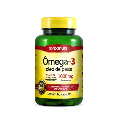 Ômega 3 1000mg Maxinutri 60 cápsulas