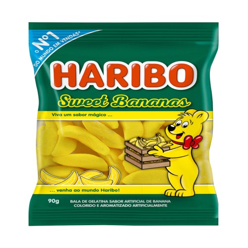 Balas de Gelatina Haribo Sweet Banana 90g