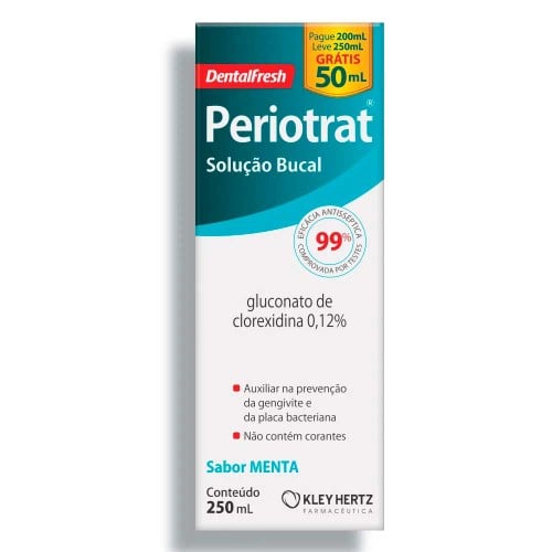 Solução Bucal Periotrat Dental Fresh Sabor Menta 250ml Leve + Pague -