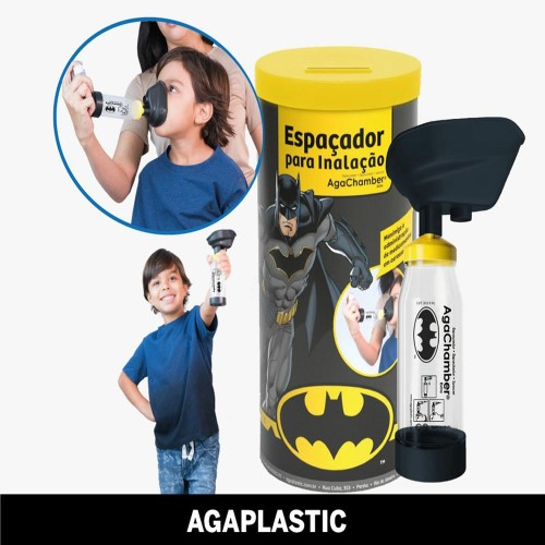 Espaçador Para Inalação Agachamber Batman