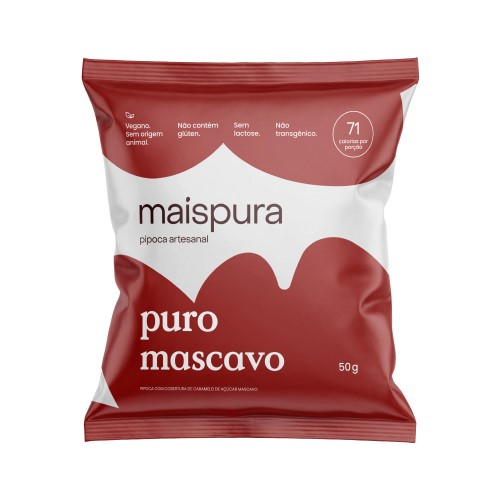 Pipoca Artesanal MaisPura Puro Mascavo 50g