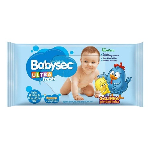 Lenço Umedecido Babysec Ultra Fresh 92 Unidades