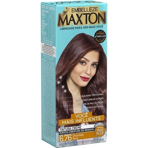 Coloração Permanente Maxton Embelleze Morena Mais Influente Chocolate Rose 6.76 1 Unidade