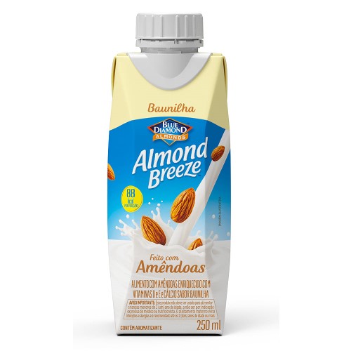 Alimento Com Amêndoas Almond Breeze Baunilha 250ml