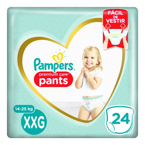 Fralda Pampers Premium Care Pants XXG 24 unidades