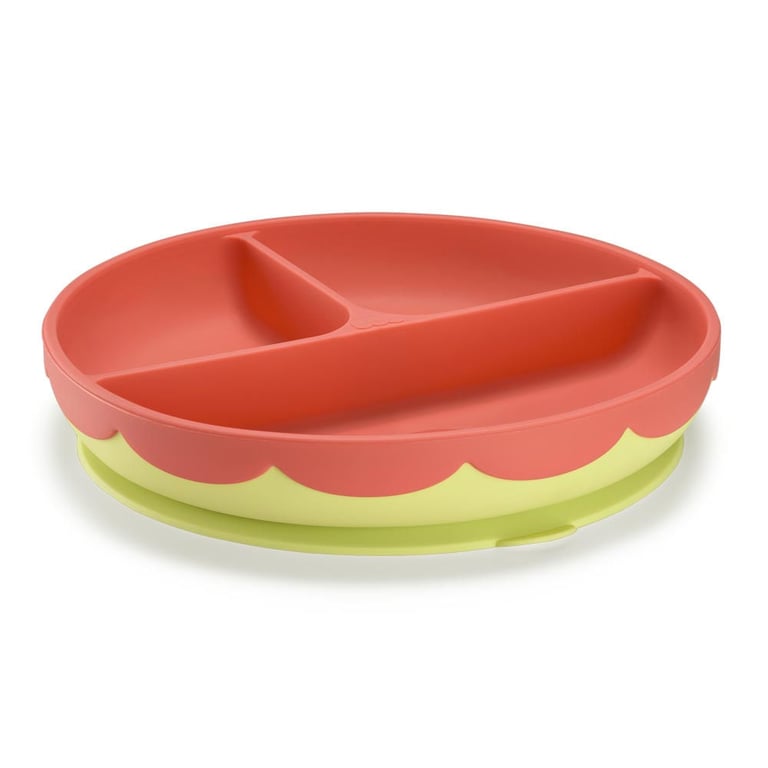 Prato De Silicone Com Ventosa Fisher Price Coral