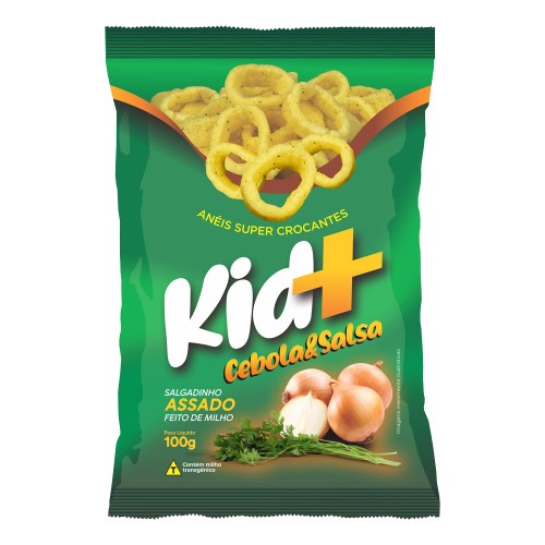 Salgadinho Kid+ Sabor Cebola e Salsa 100g