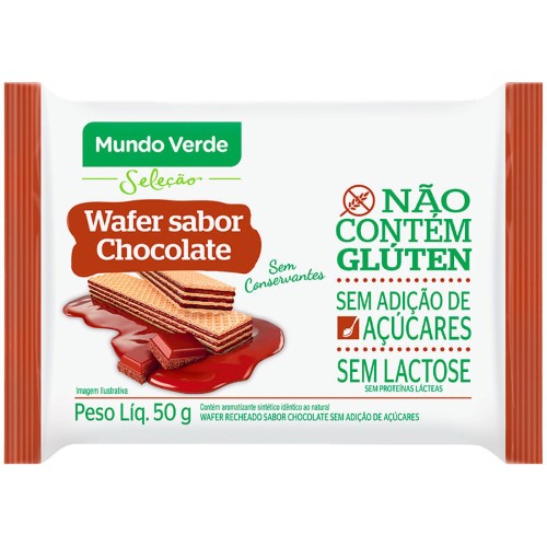 Wafer Mundo Verde Chocolate 50g