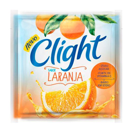 Refresco em Pó Clight Laranja Zero Açúcar 8g