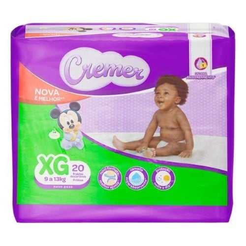 Fralda Cremer Disney Baby XG - 20 Unidades