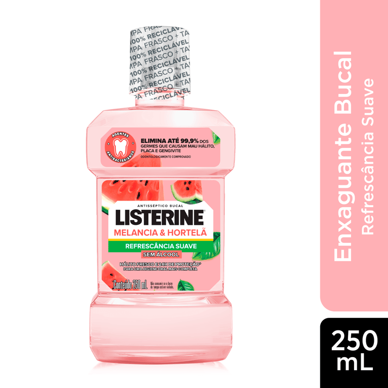 Enxaguante Bucal Listerine Melancia & Hortelã 250ml