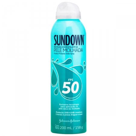 Protetor Solar Corporal Sundown Pele Molhada Spray FPS 50 com 200ml