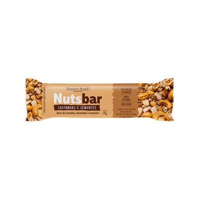 Barra De Cereal Nuts Bar Castanhas E Sementes