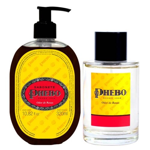 Phebo Kit Odor de Rosas - Colonia + Sabonete Líquido