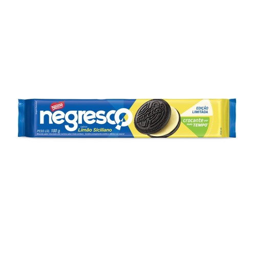 Biscoito Negresco Nestlé Recheado Limão Siciliano 100g