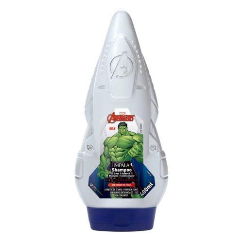 Shampoo Infantil Impala Avengers Hulk 2 em 1 400ml