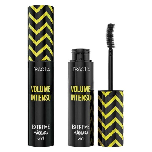 Máscara Para Cílios Tracta Extreme Volume Intenso Cor Preto 6ml