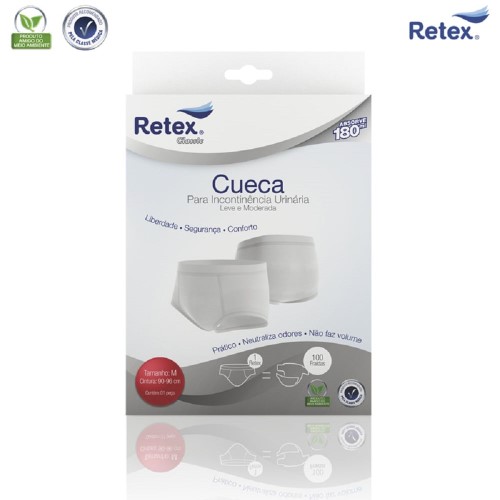 Cueca Absorvente Retex para Incontinencia Urinária XG