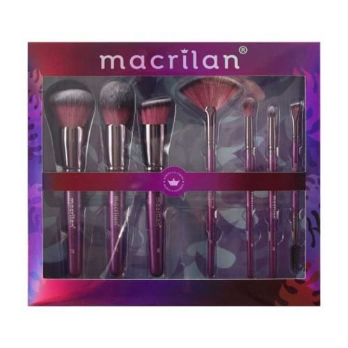 Macrilan ED005 Violet Kit - 7 Pincéis de Maquiagem