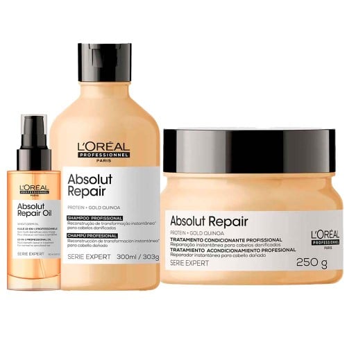 L`oréal Professionnel Absolut Repair Kit Condicionador + Máscara + Óleo