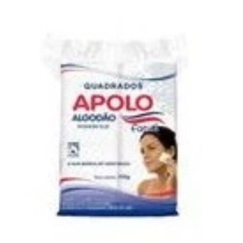 Algodão Apolo Quadrado Facial Zip Lock 100g