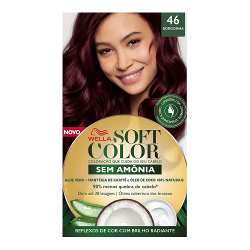 Tintura Wella Soft Color 46 Borgonha com 1 unidade