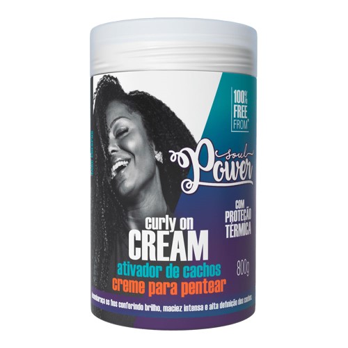 Creme para Pentear Soul Power Curly On Cream Ativador de Cachos 800g