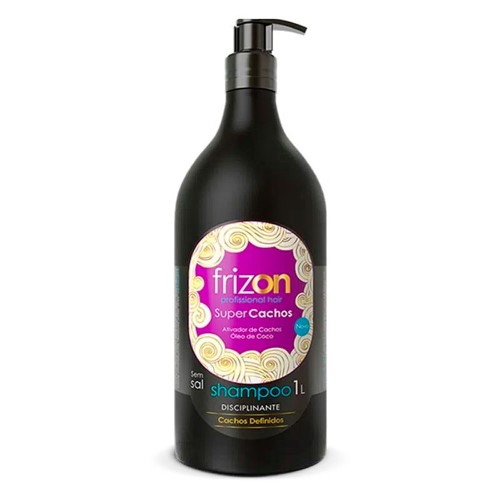 Shampoo Disciplinante Frizon Super Cachos 1 Litro