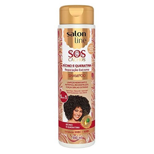 Shampoo Salon Line Ricino Queratia Sos 300Ml - Salon Line Sos