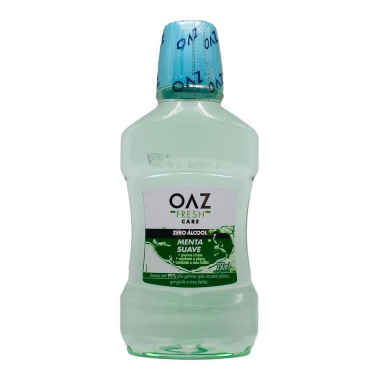 Enxaguante Bucal Eurofarma OAZ Fresh Care menta suave com 250mL