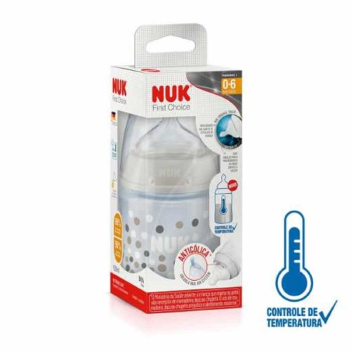 Mamadeira NUK First Choice Controle de Temperatura Tamanho 1 Neutra com 1 unidade