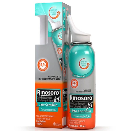 Descongestionante Nasal Rinosoro Jet 0,9% Farmasa 100ml - Solução Nasal