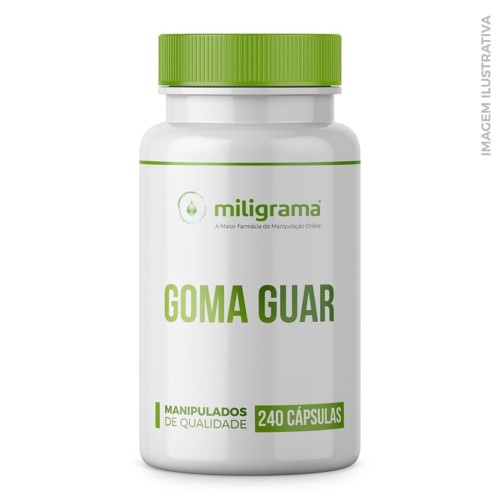 Goma Guar 500mg 240 Cápsulas