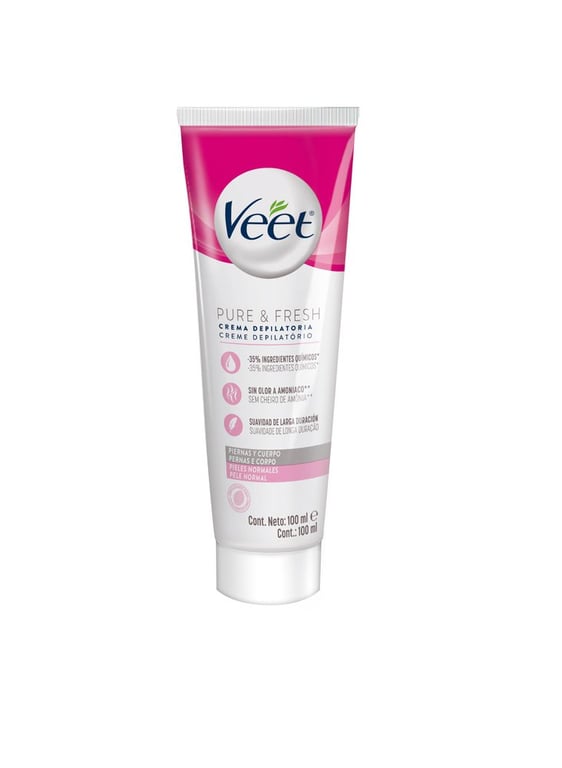 Creme Depilatório Veet Pure E Fresh Para Peles Normais 100ml