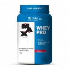 Suplemento Alimentar Max Titanium Whey Pro Morango 1kg