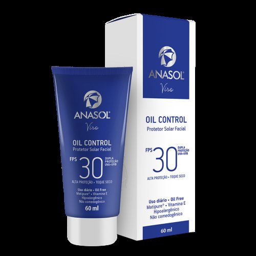 Protetor Solar Facial Anasol Oil Control FPS30 com 60ml